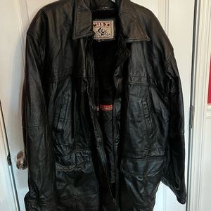 💙💎Wilda New York Black lined heavyweight leather/motorcycle jacket 
Great XXL